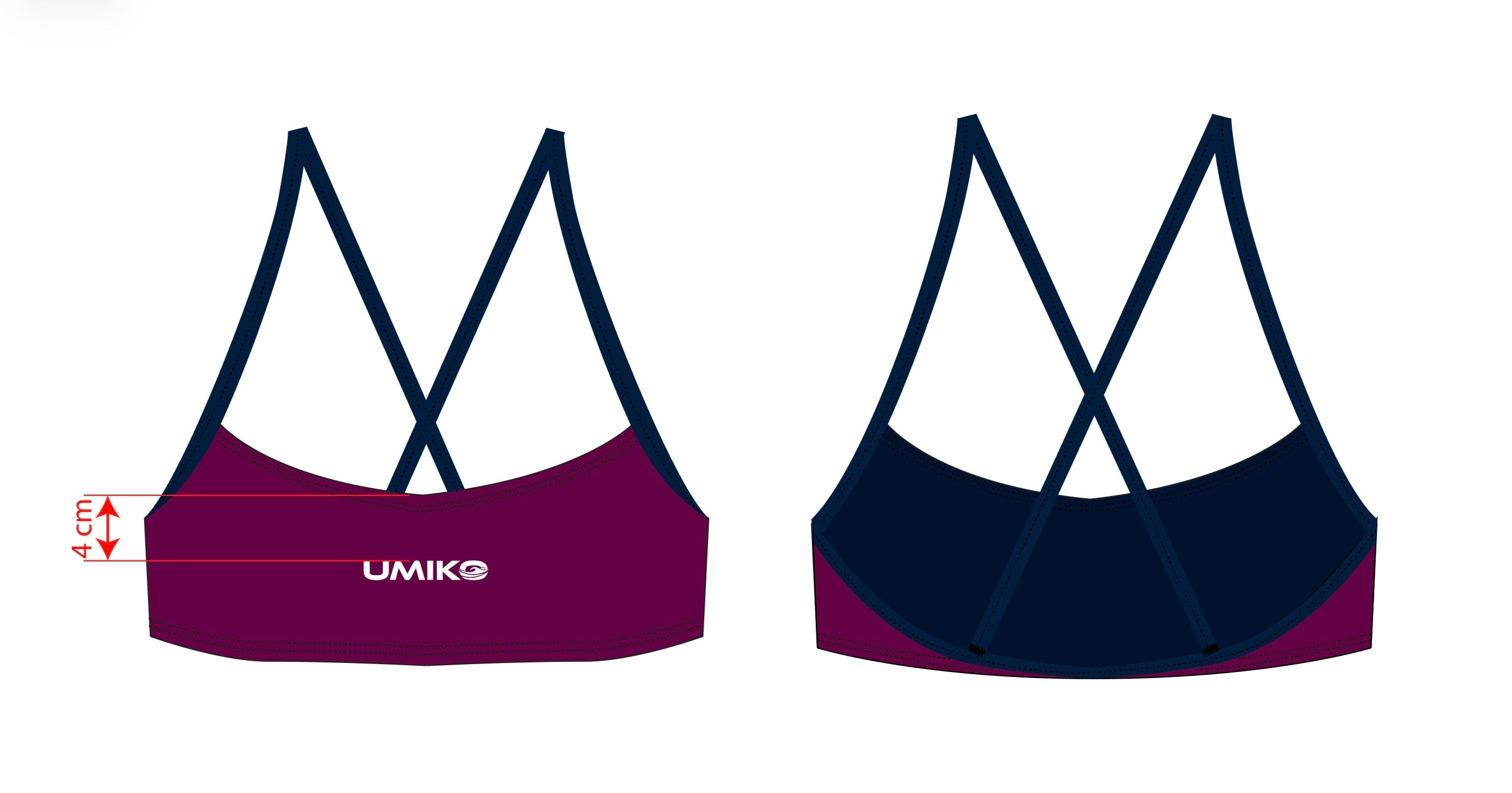 Umiko Bikini Top - Cabernet