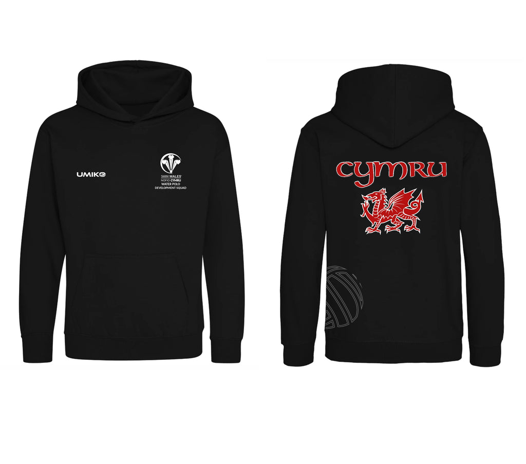 Wales Junior Womens Water Polo - Cotton Hoodie - Umiko