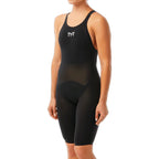 TYR - Invictus Solid Open Back Kneesuit - Black