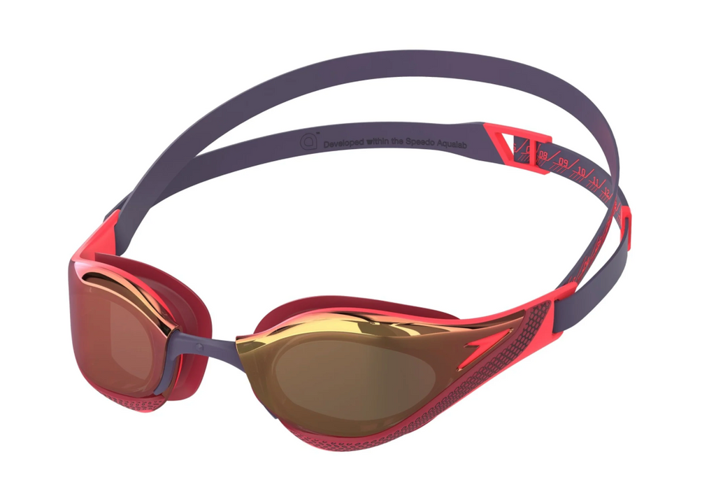 Speedo - Fastskin Pure Focus Mirror Goggles - Black/Red