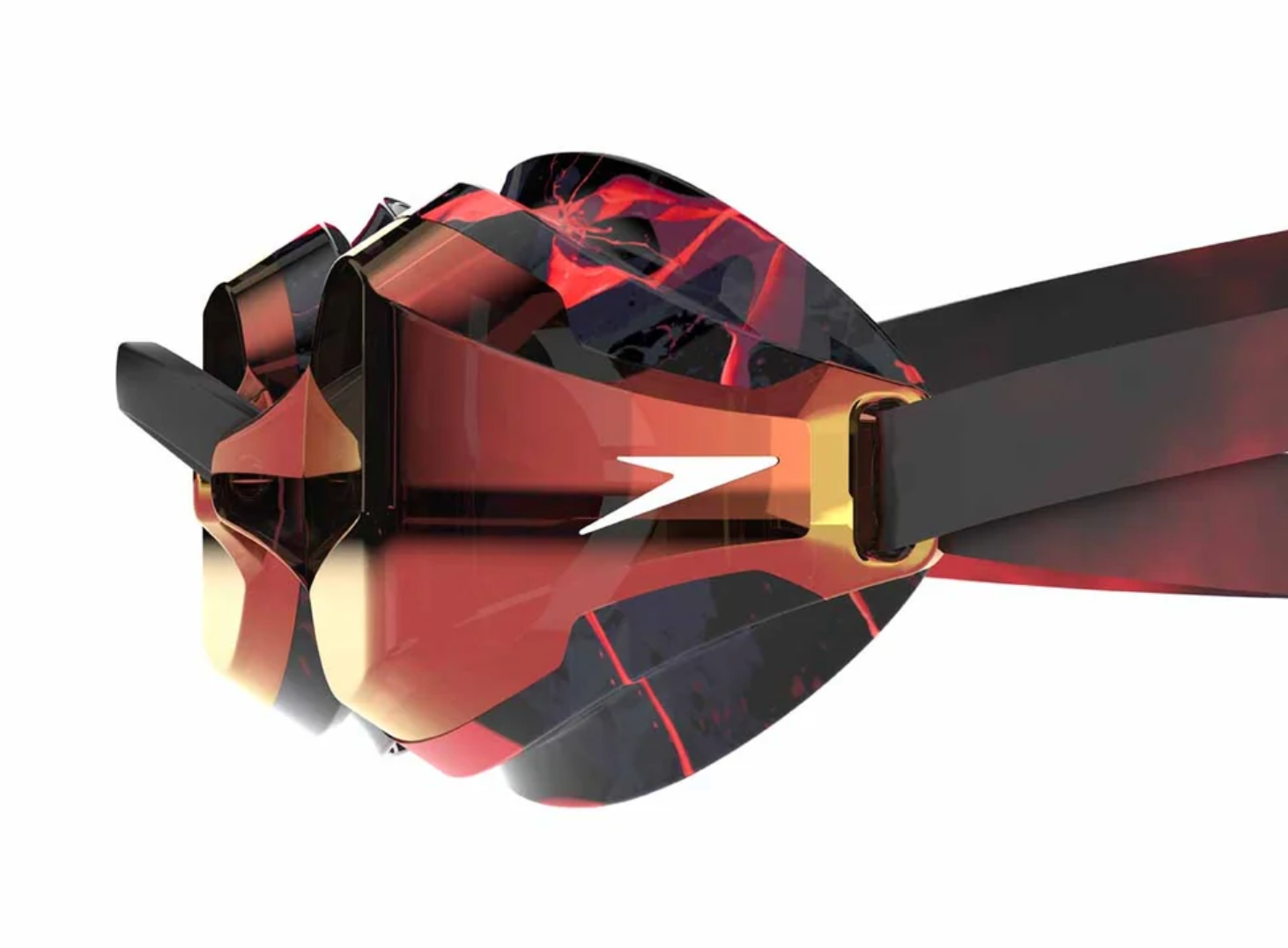 Speedo - Fastskin Speedsocket 2.0- Mirrored Limited Edition Goggles - Splatter/Smoke/Crimson Gold Mirror