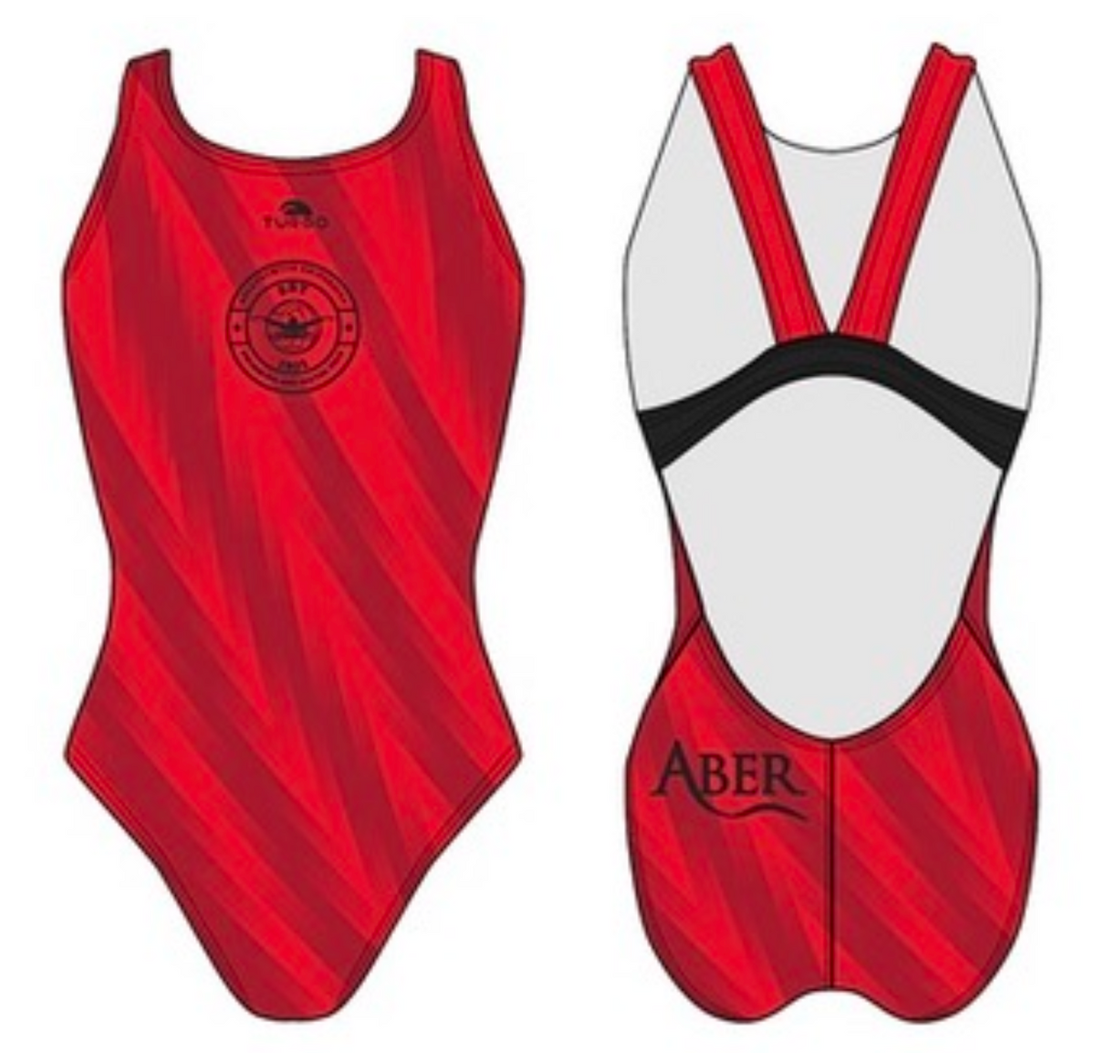 Aberystwyth Uni- Wide Strap Swimming Costume - Turbo