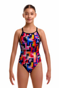 Funkita - Putty Rules - Girls Eco Diamond Back One Piece