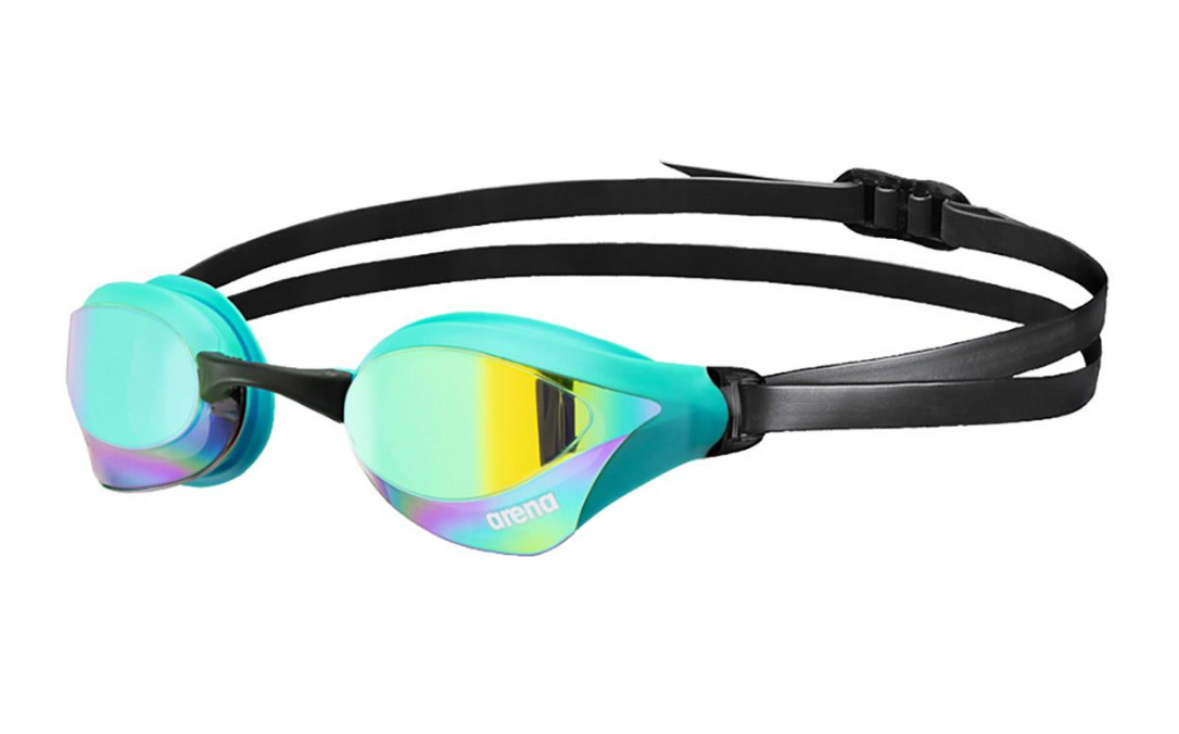 Arena Cobra Core Swipe Mirror Goggles - Emerald Peacock