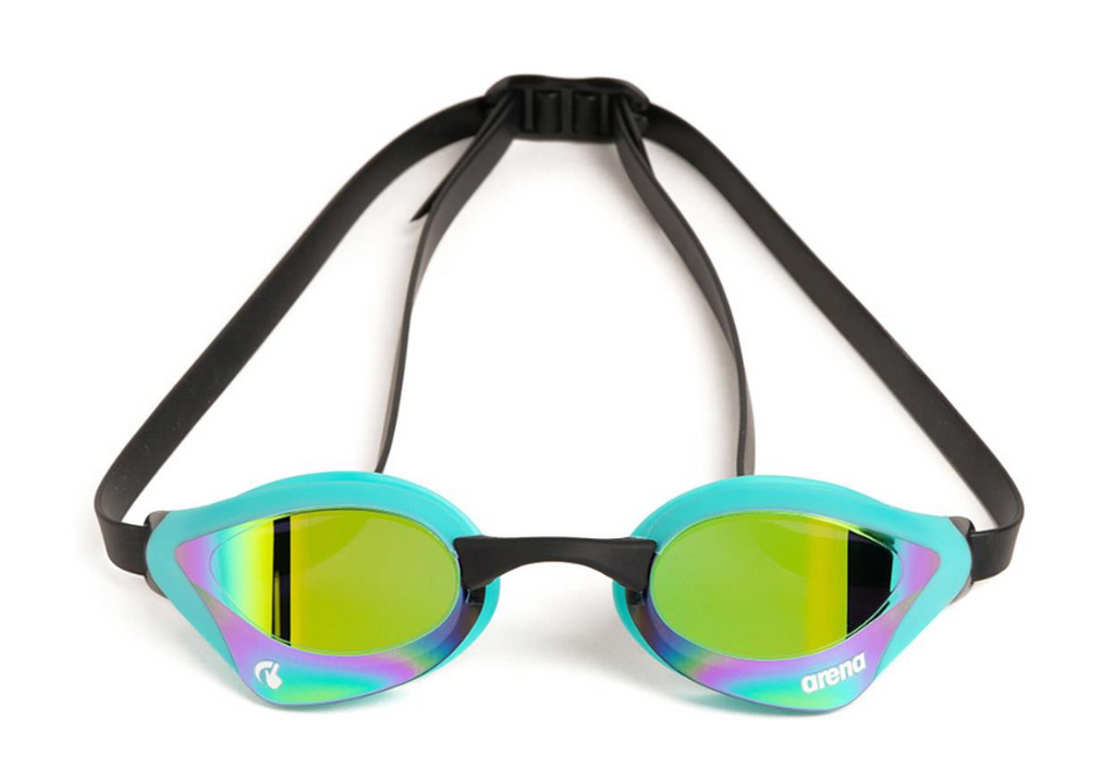 Arena Cobra Core Swipe Mirror Goggles - Emerald Peacock