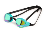 Arena Cobra Core Swipe Mirror Goggles - Emerald Peacock