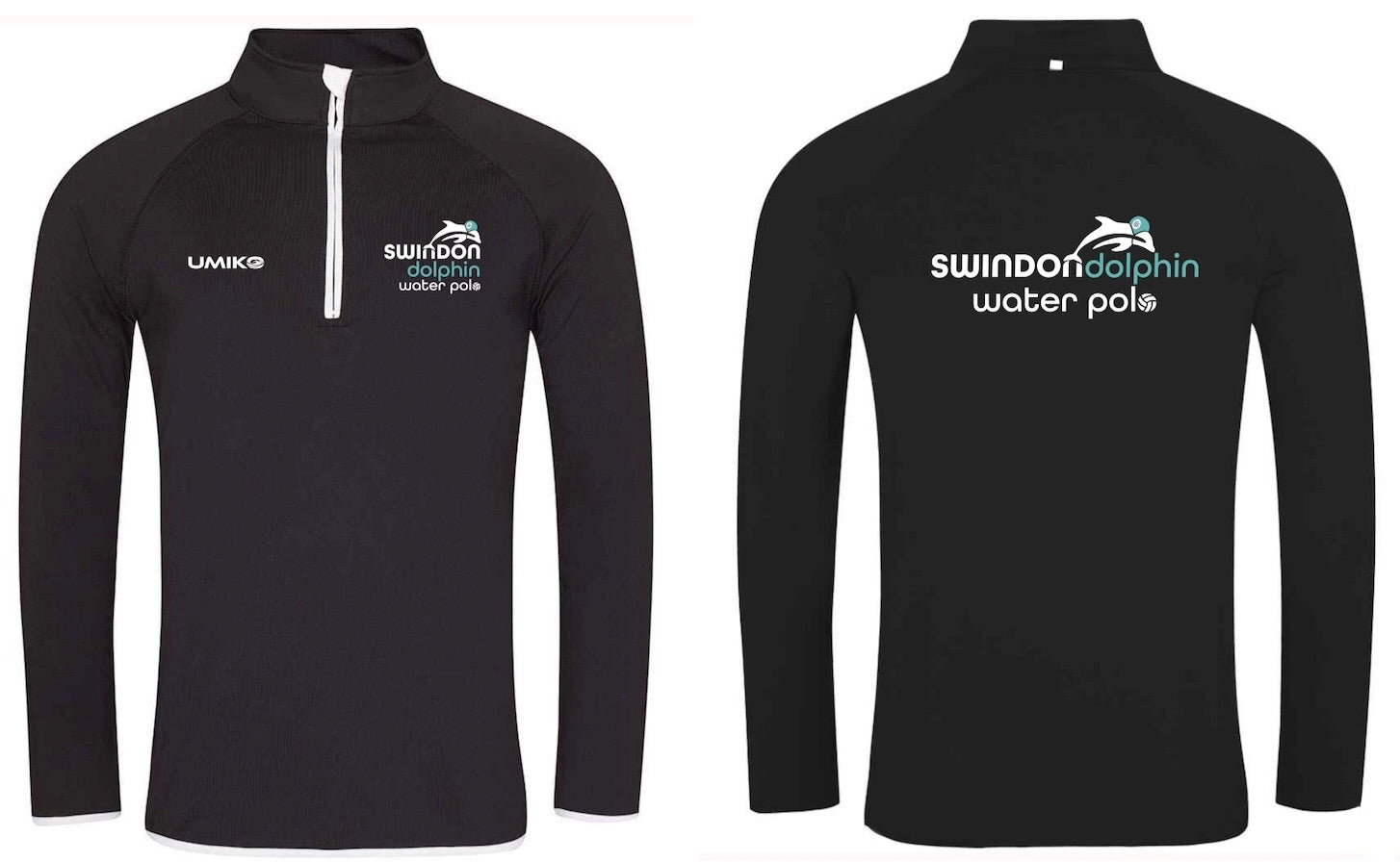 Swindon Dolphins Water Polo – Girls / Ladies Half zip sweat top