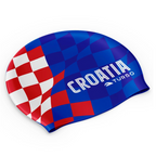 Turbo Silicone Swim Cap - Croatia Squares