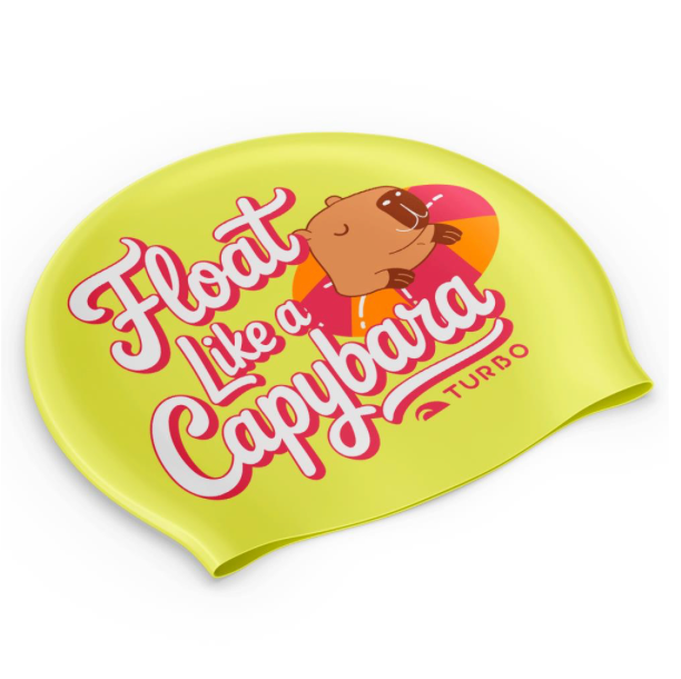 Turbo Silicone Swim Cap - Capybara Float