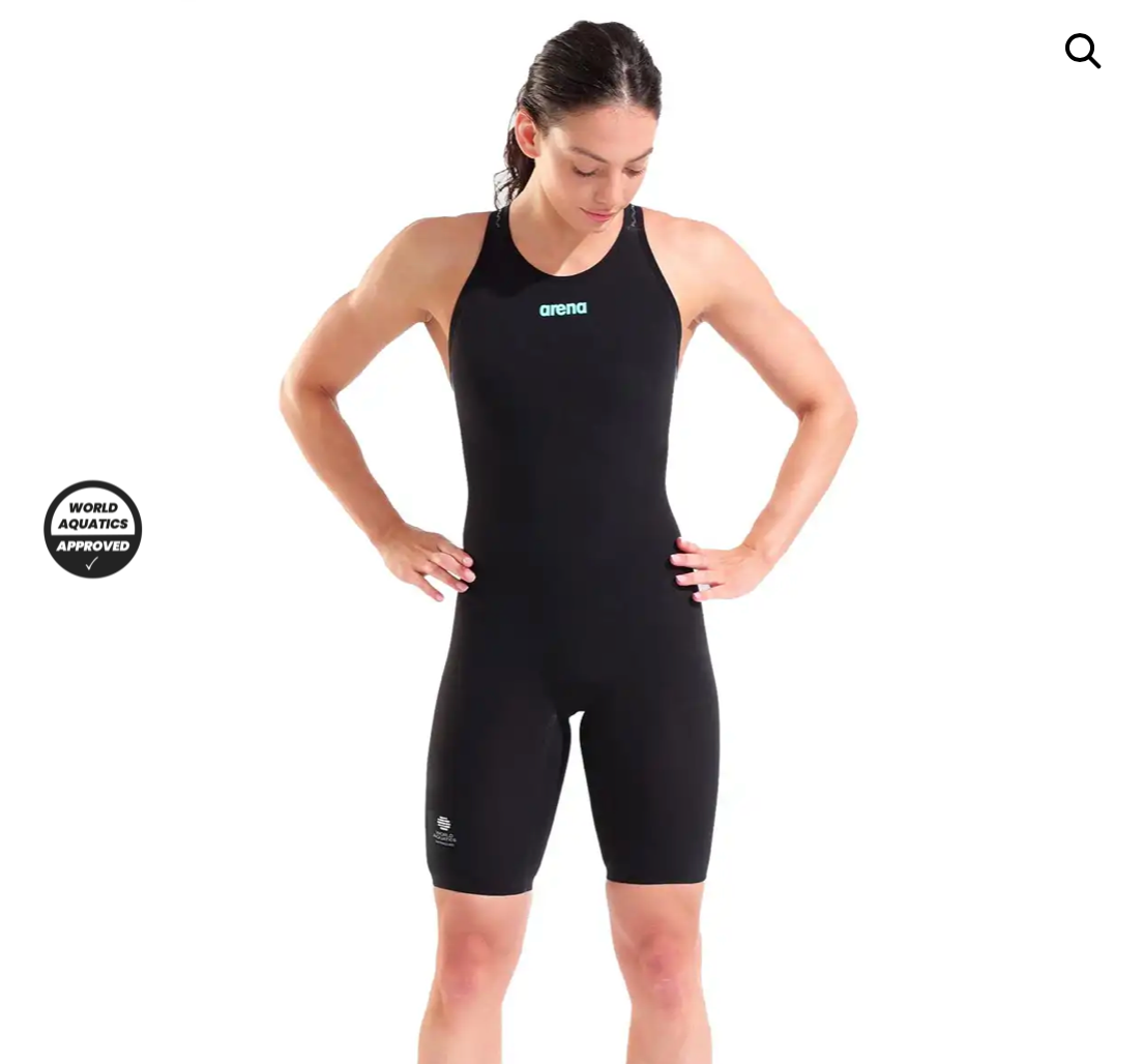 Arena - Women's Powerskin Carbon-AIR3 Open Back - Black / Teal
