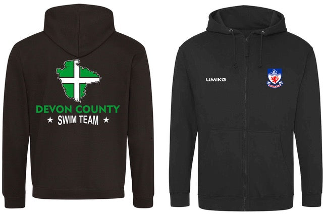 Devon County Swim Team  – Cotton Zipped Hoodie