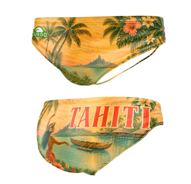 Turbo - WATER POLO Trunks - Tahiti Postcard