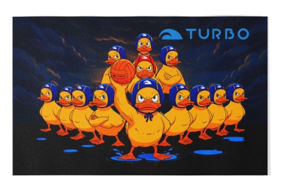 Cotton / Microfibre towel - 145 x 100cm - Duck Team