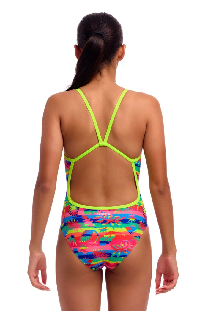 Funkita - Free Foliage - Girls Eco Single Strap One Piece
