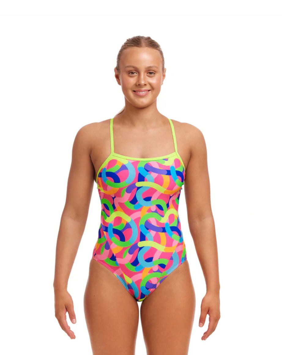 Funkita - Curly Wurly - Ladies Eco Single Strap One Piece