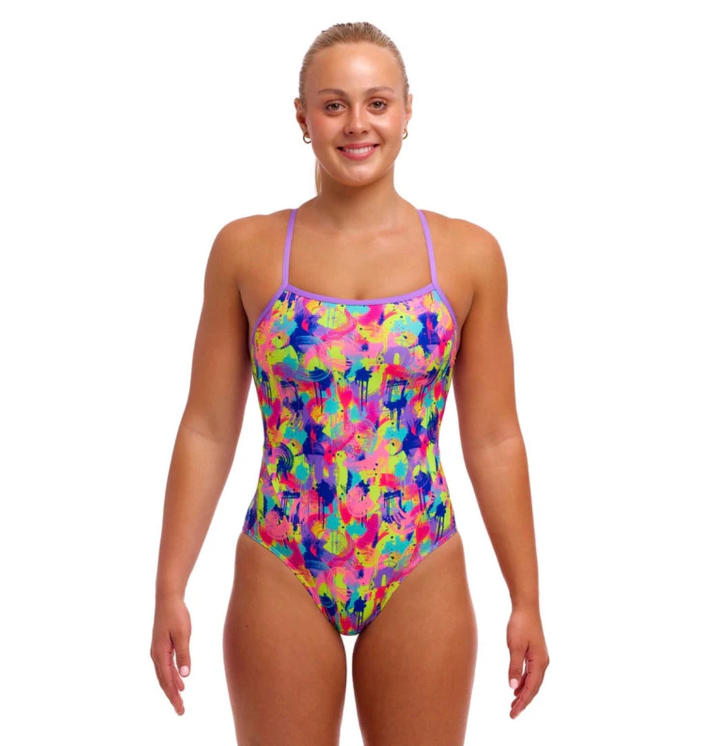 Funkita - Mess Match - Ladies Eco Single Strap One Piece