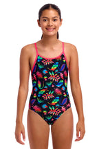 Funkita - Lost Leaf - Girls Eco Diamond Back One Piece