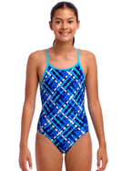 Funkita - Under Over - Girls Eco Diamond Back One Piece