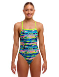 Funkita - Forest Floor - Ladies Eco Tie Me Tight One Piece