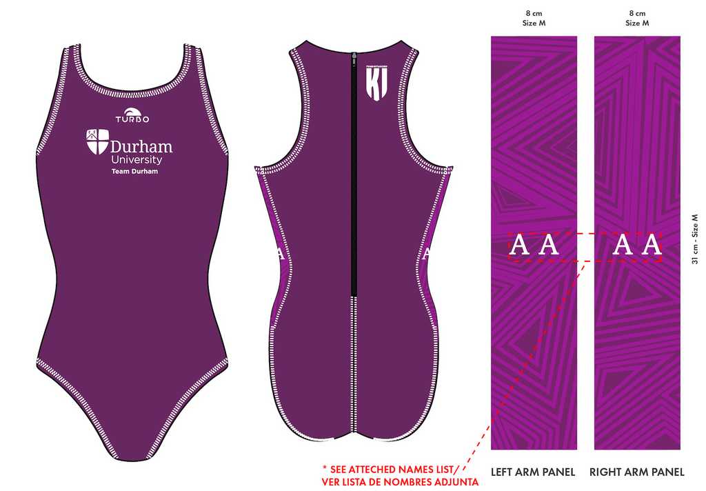 New Durham Uni - Water Polo Elite Costume - Turbo