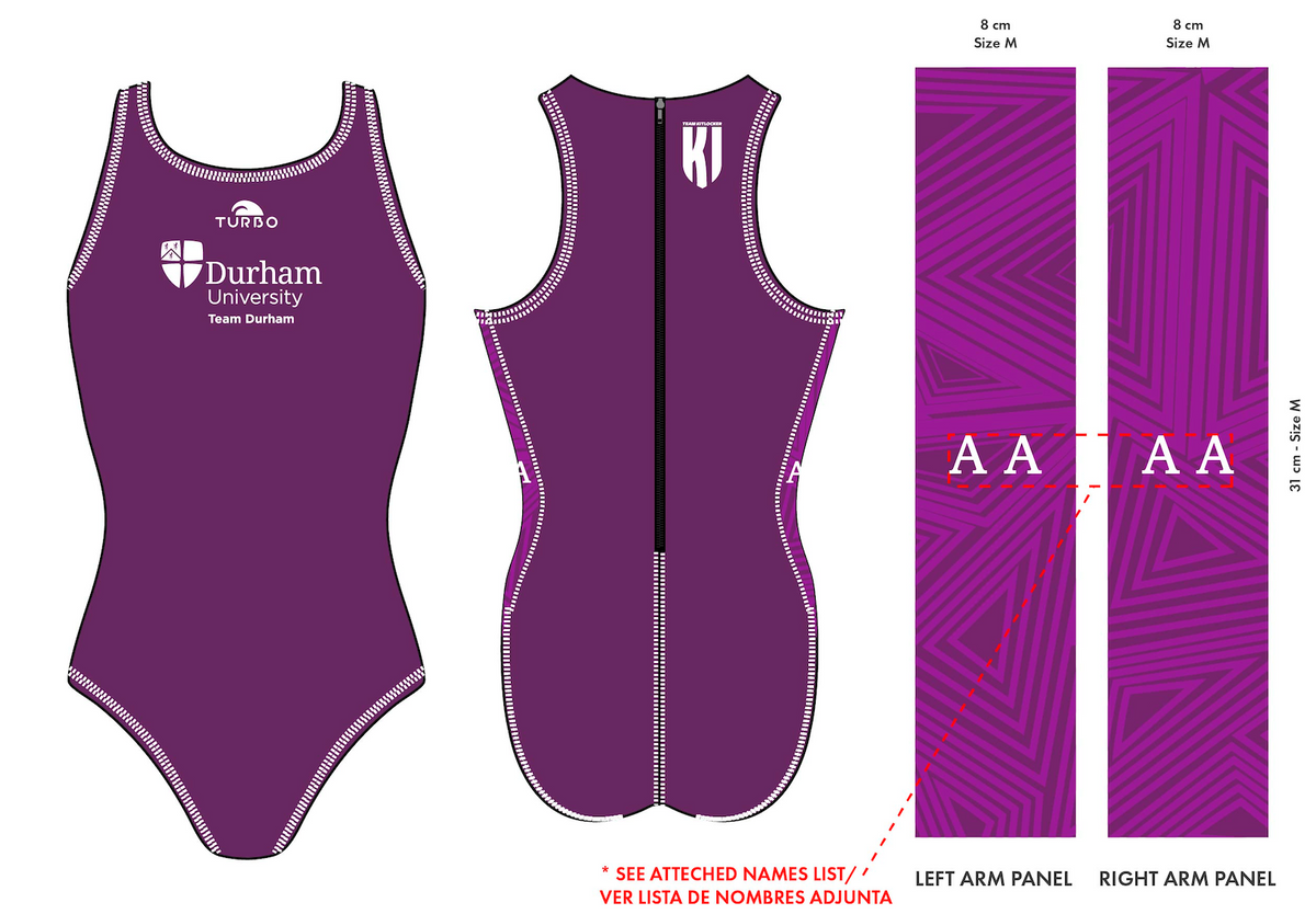 New Durham Uni - Water Polo Elite Costume - Turbo