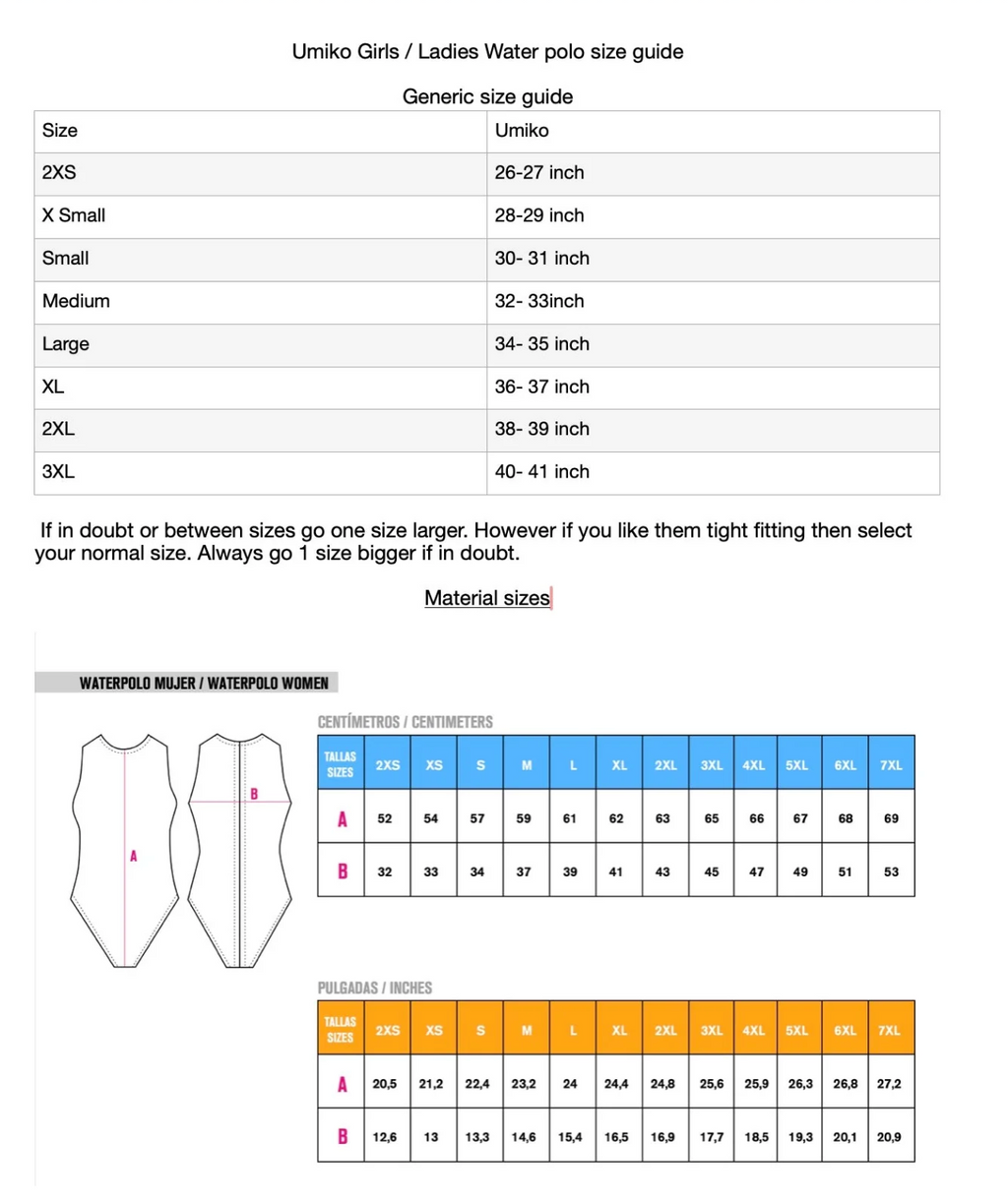 Exeter Water polo costume - Umiko
