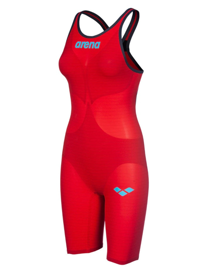 Arena - Women's Powerskin Carbon-AIR² Open Back - Red-Blue