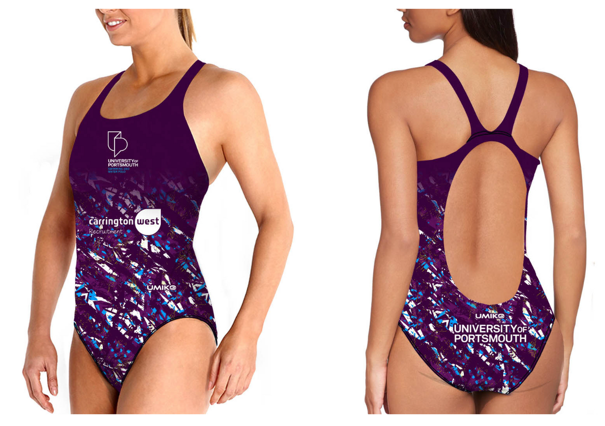Portsmouth Uni – Swimming costume- Wide strap