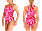 New 2026 - Water Polo Costume - Umiko Wavy - Red/Pink