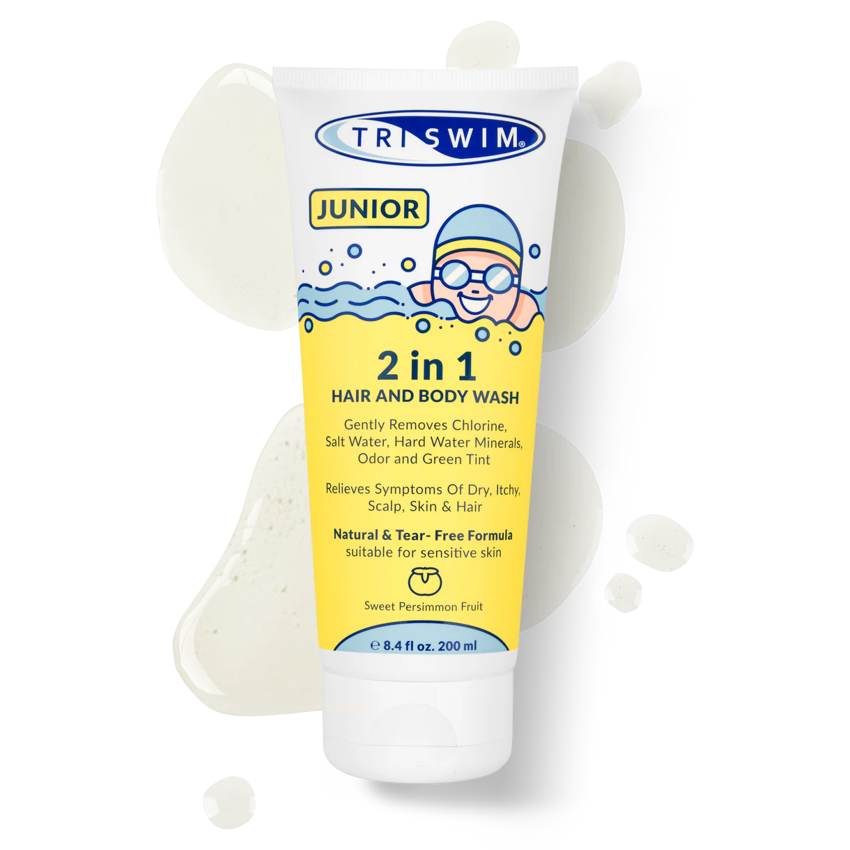 Triswim Junior Hair And Bodywash - Sweet Persimmon Fruit - 200ml