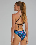 TYR Women's Durafast Elite® Crosscut Tie Back Marmaris - Blue/Pink