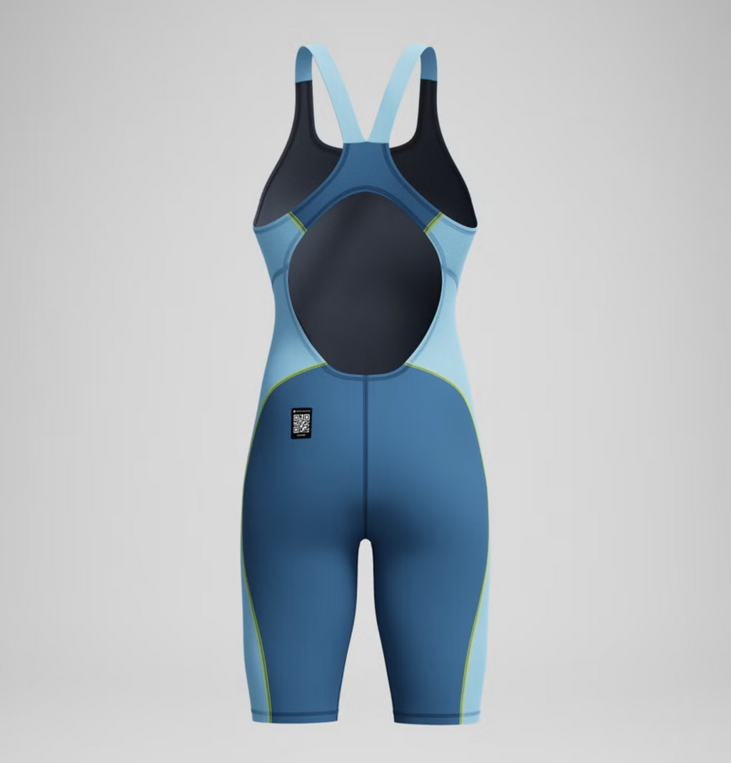 Speedo - NEW Women's Fastskin HyperSpark Openback Kneeskin - Blue