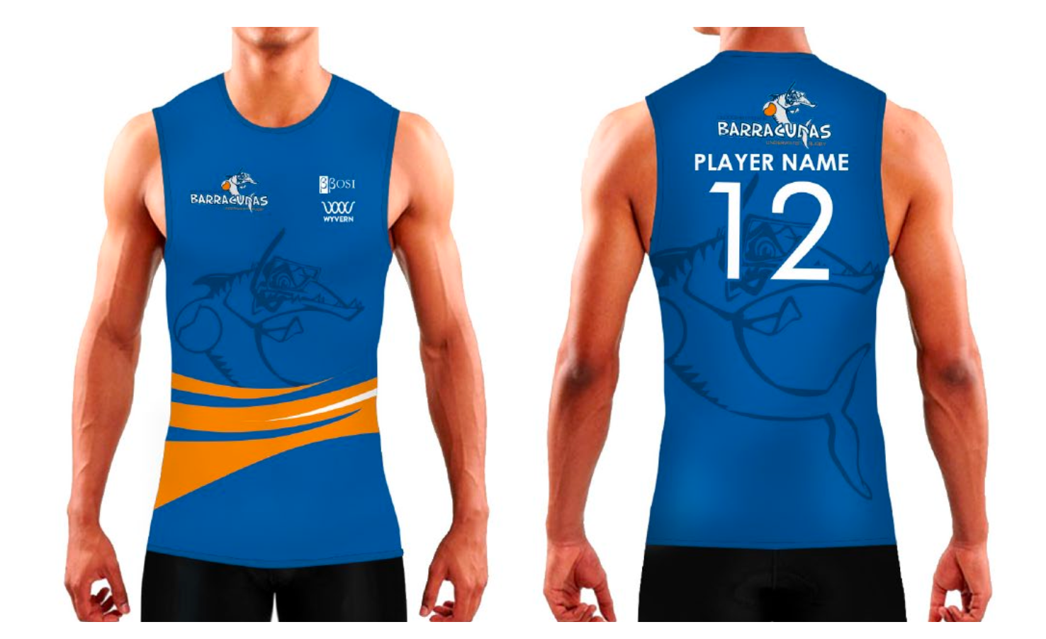 Gloucestershire Barracuda's - Underwater Jersey – Men's / Unisex