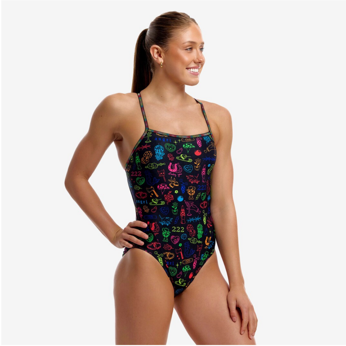 Funkita - Women's Swim Secure One Piece- DOODLES
