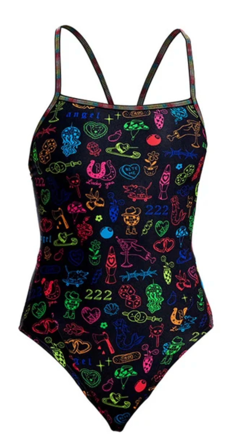 Funkita - Women's Swim Secure One Piece- DOODLES