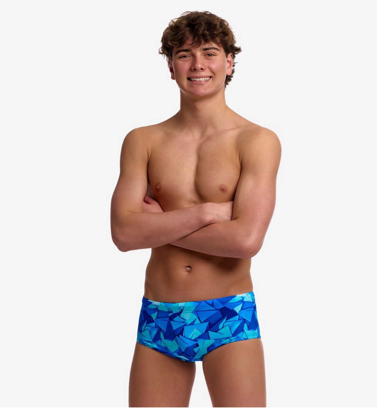 Funky Trunks - Try Blue - Boys Sidewinder Trunk