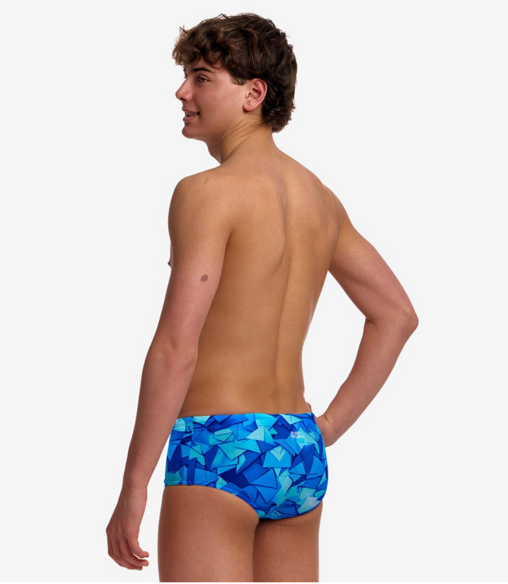 Funky Trunks - Try Blue - Boys Sidewinder Trunk