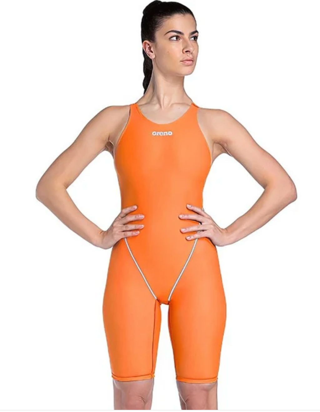 Arena Powerskin ST Next Kneeskin Openback  - Orange/Teal