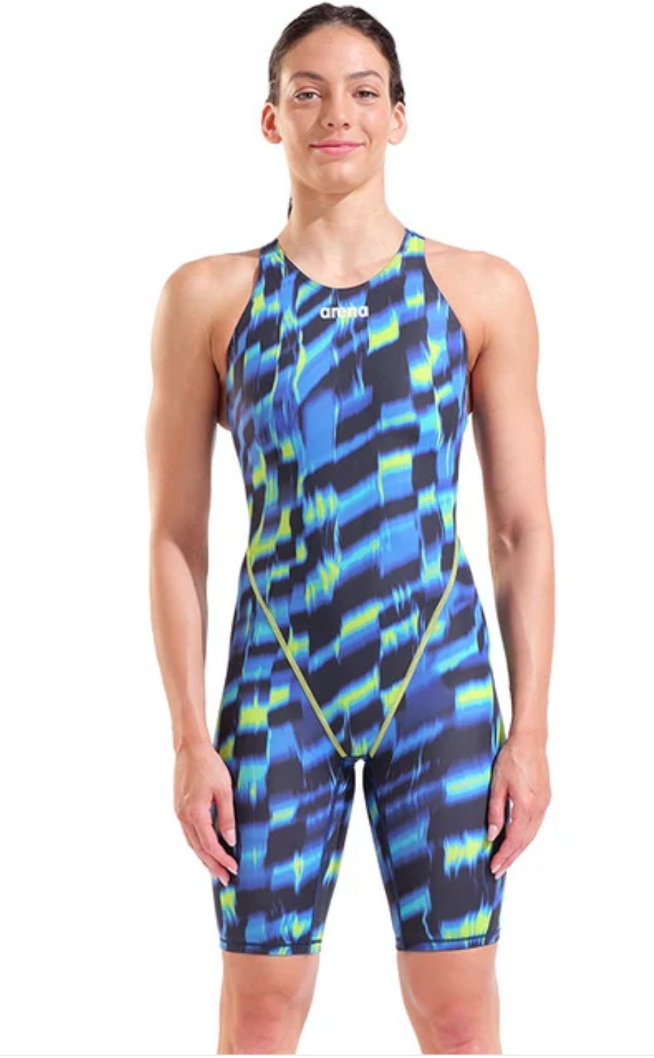 Arena Powerskin ST Next Kneeskin Openback  - LIMITED EDITION - Aqua/Gleam