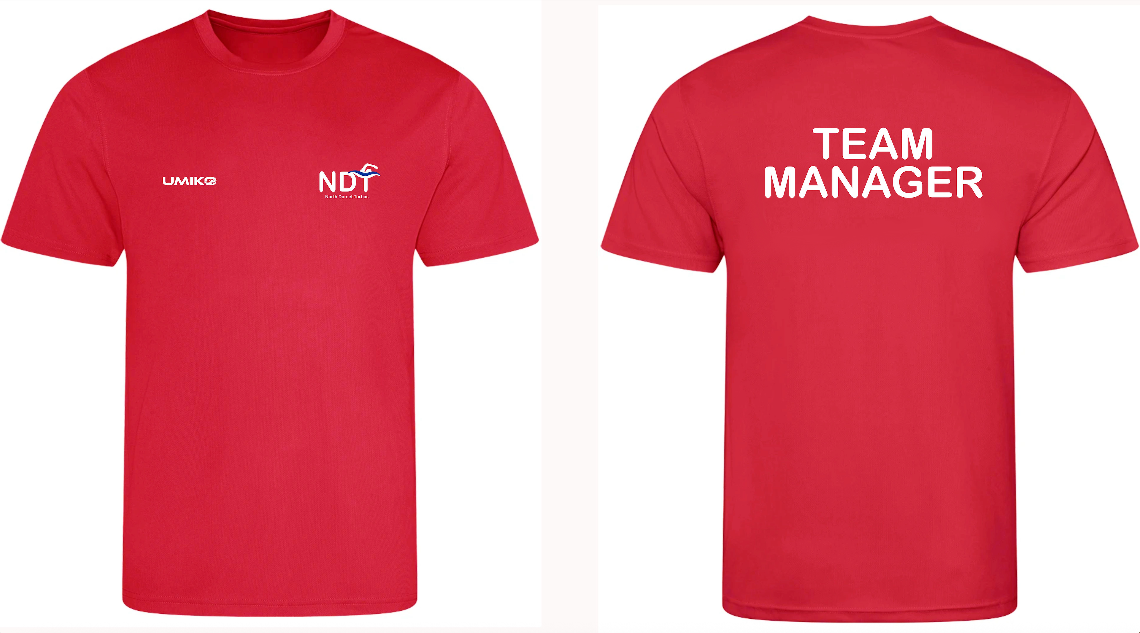 North Dorset Turbos - Coach/Team Manager Performance T-shirt - Men's / Unisex