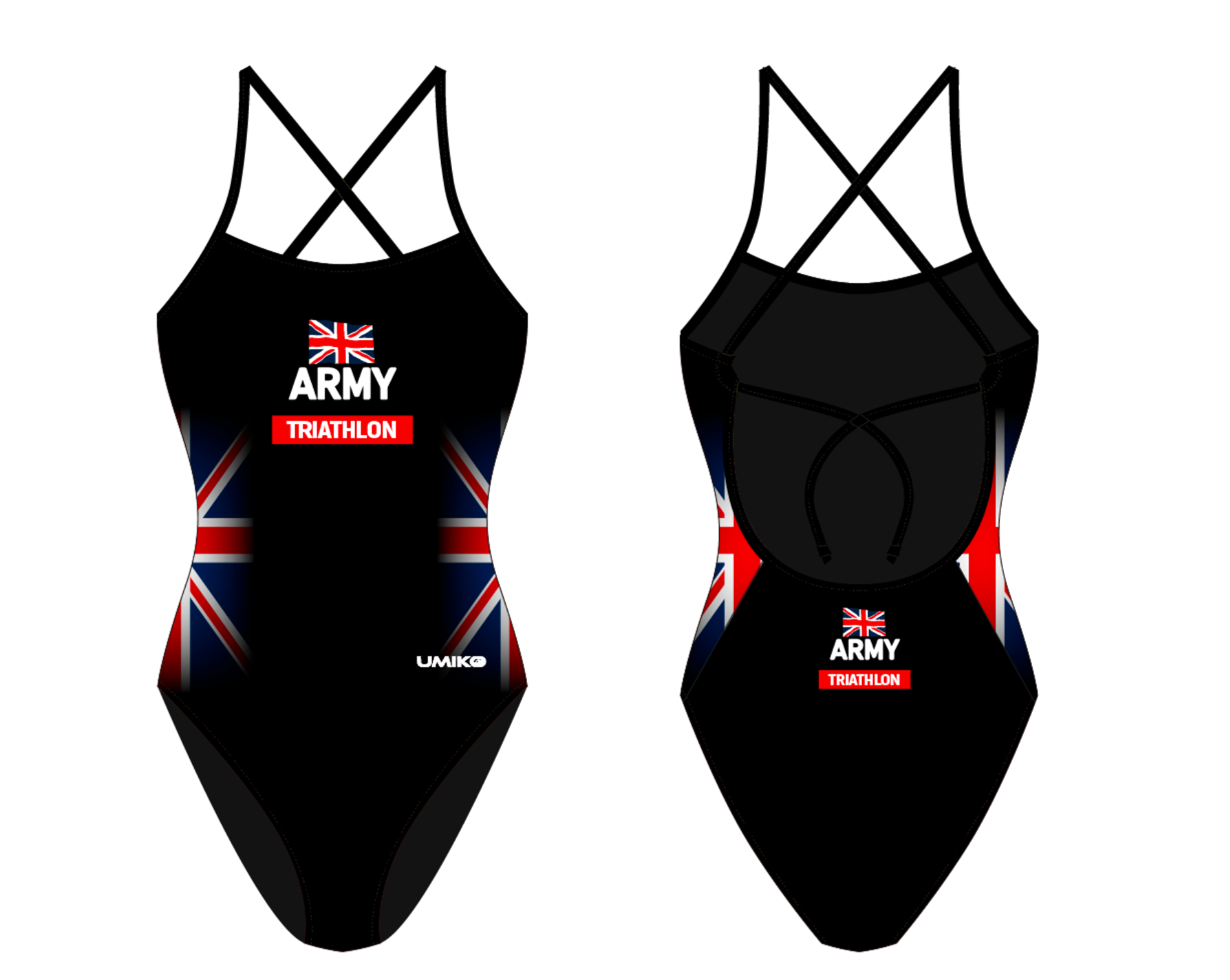 ARMY Triathlon - Tie Back Swimming Costume - Umiko