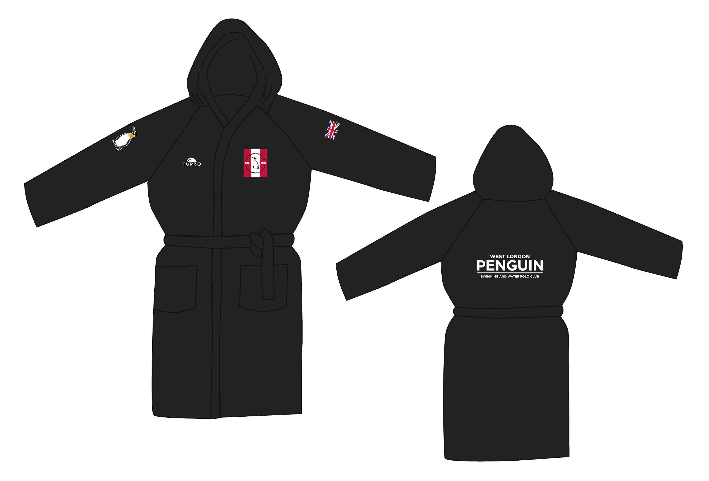 West London Penguin - Microfibre Robe - Turbo