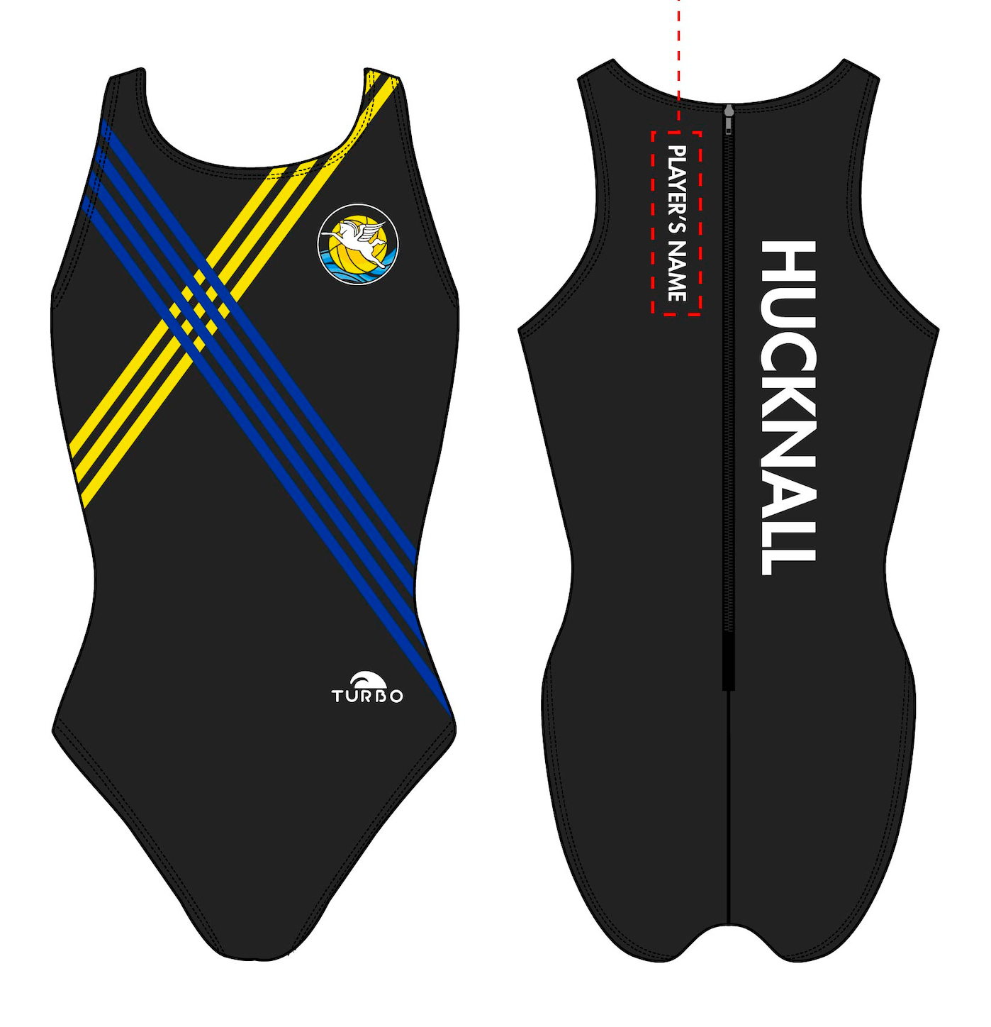 Hucknall - Water Polo Plus Costume - Turbo