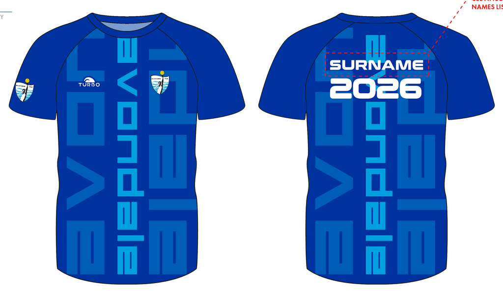 Avondale - Tech T-Shirt with Name - Turbo