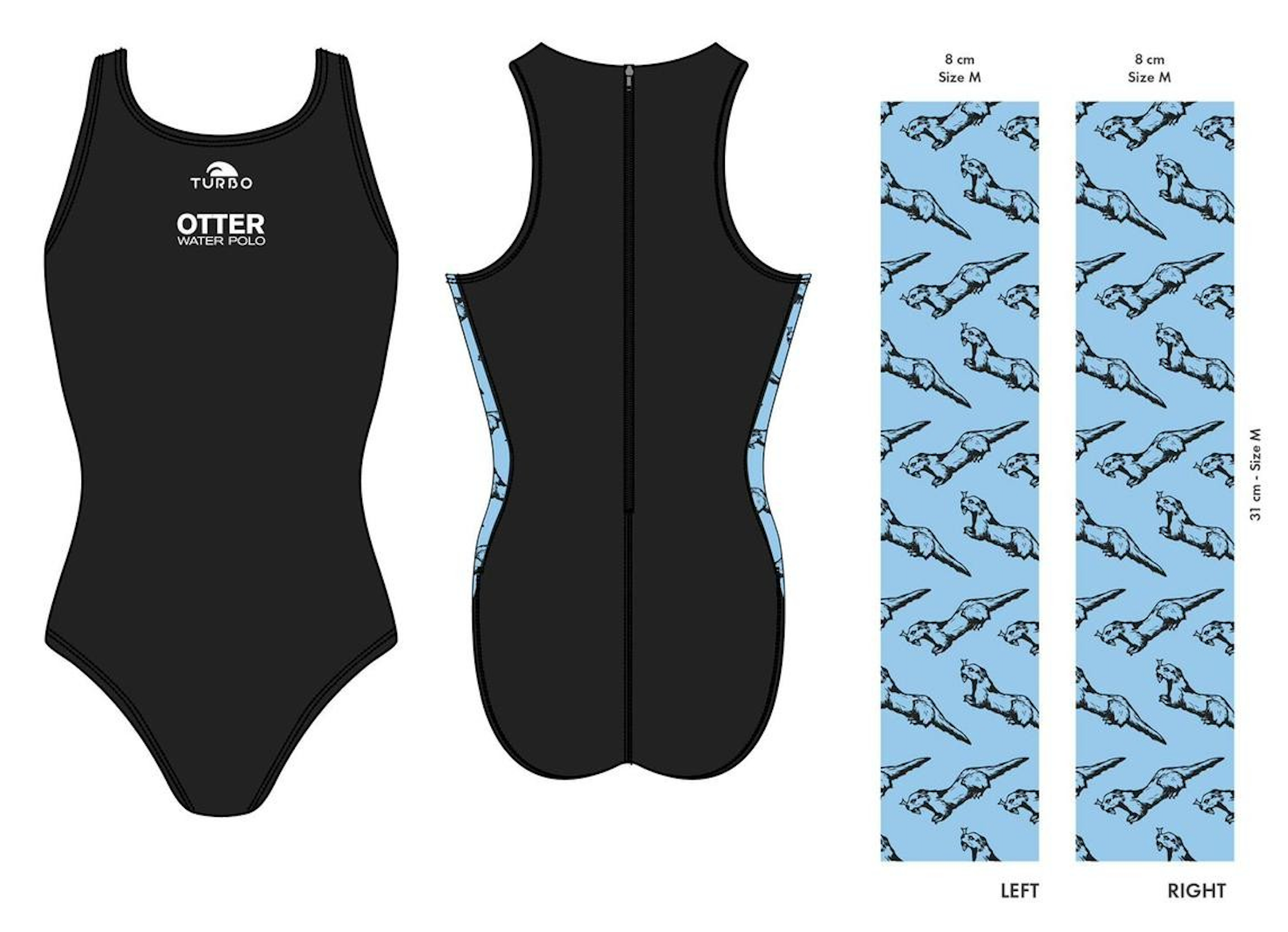 OTTER WATER POLO - New Senior Ladies Costume - Turbo