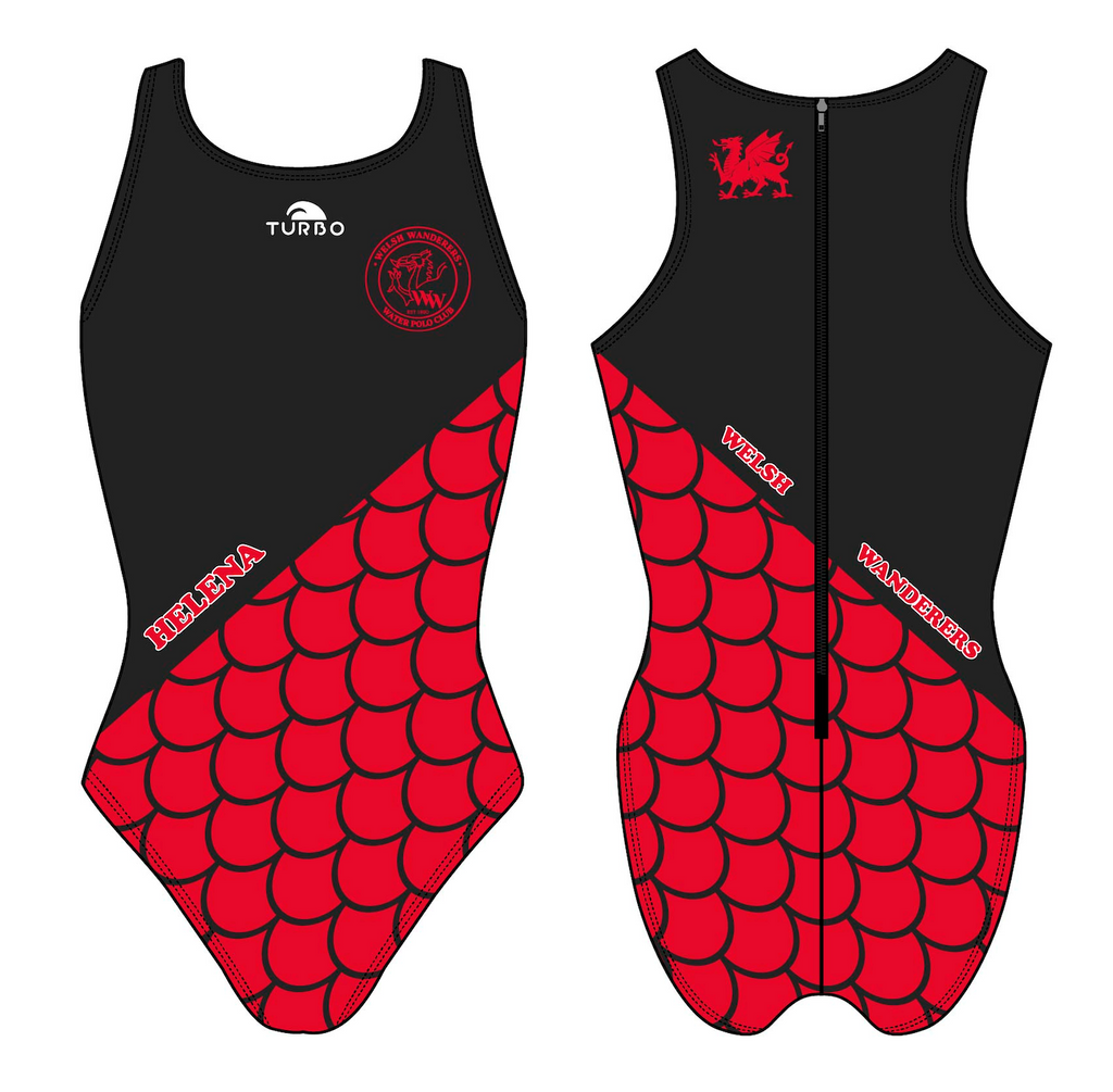 Welsh Wanderers - Water Polo Plus Costume - Turbo