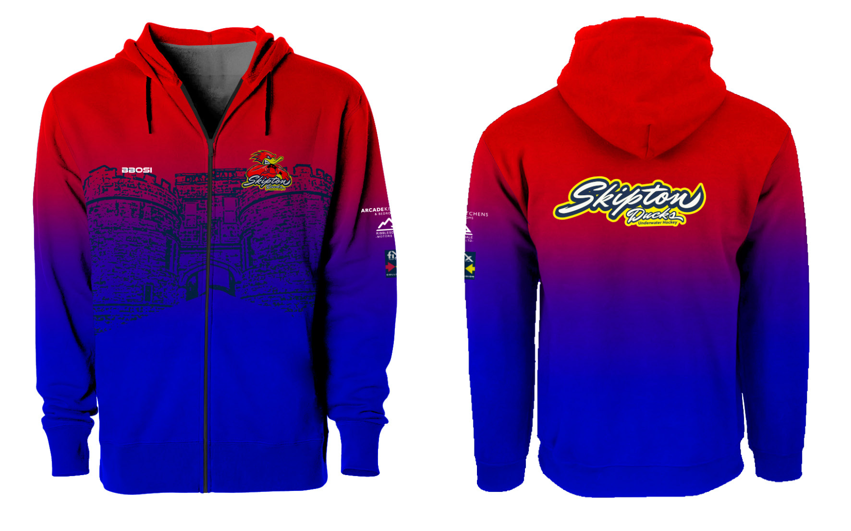Skipton Ducks - Tech Zipped Hoodie