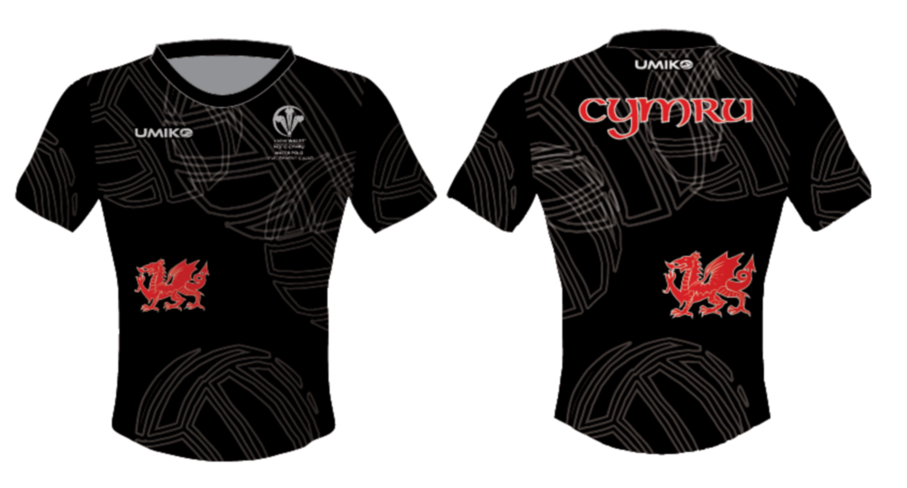 Wales Junior Womens Water Polo - Tech T'shirt - Umiko
