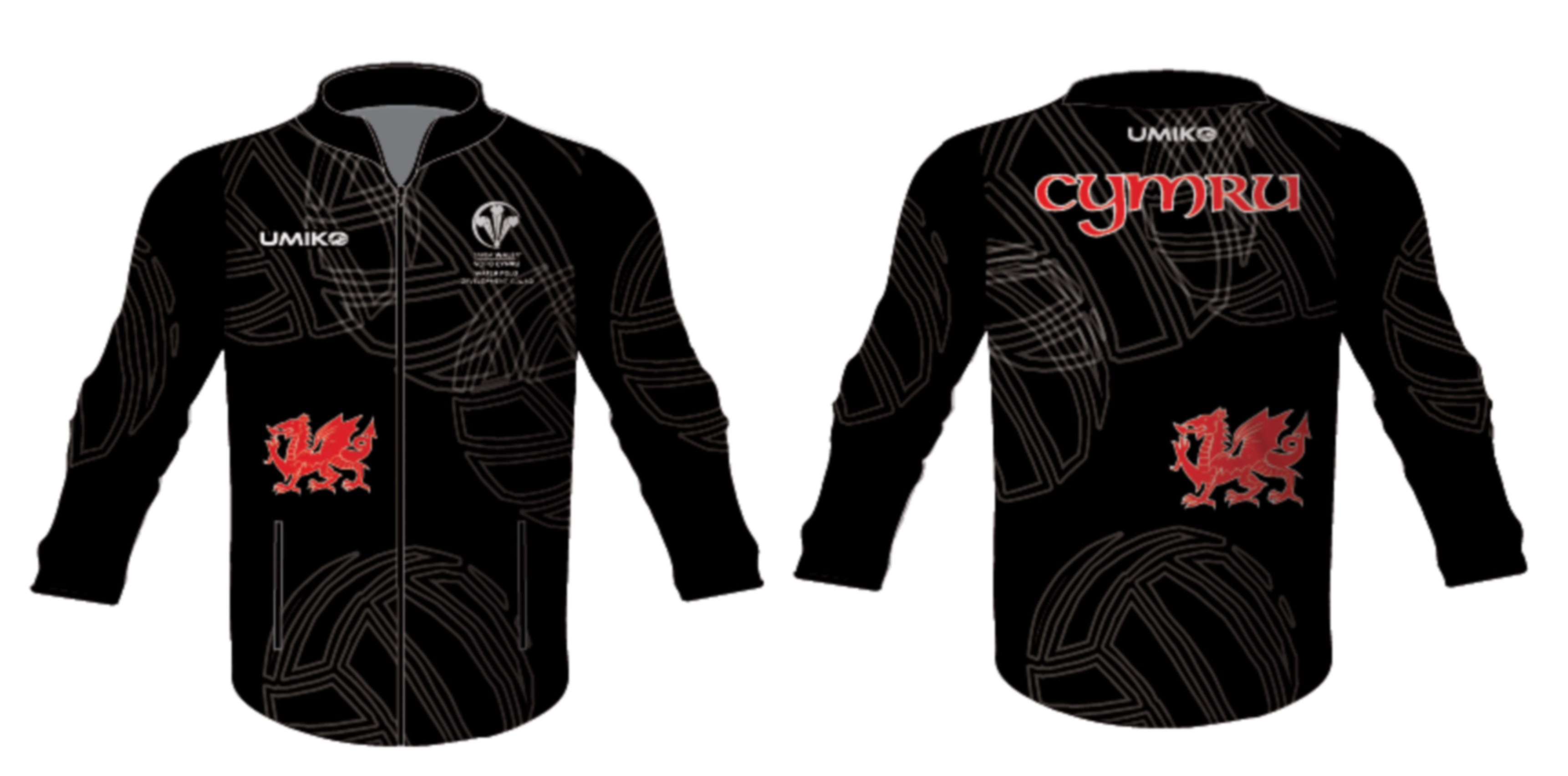Wales Junior Womens Water Polo - Tech Tracksuit Top - Umiko