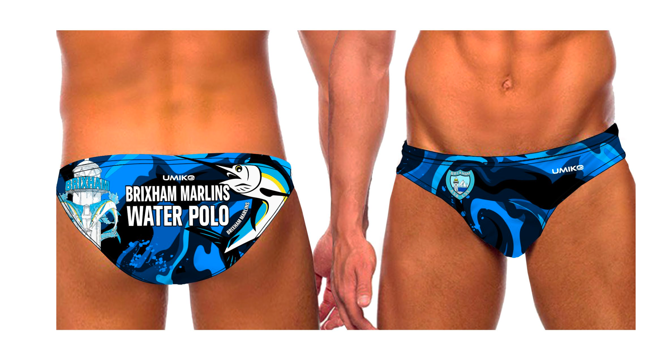 Brixham Marlins - Boy's / Men's Water Polo Trunks - Umiko